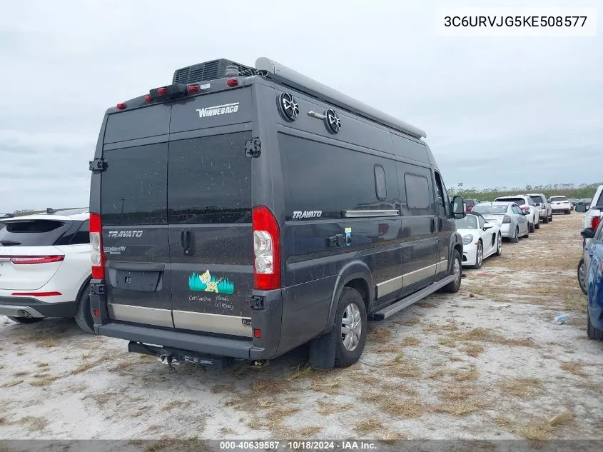 2019 Ram Promaster 3500 Cargo Van High Roof 159 Wb Ext VIN: 3C6URVJG5KE508577 Lot: 40639587