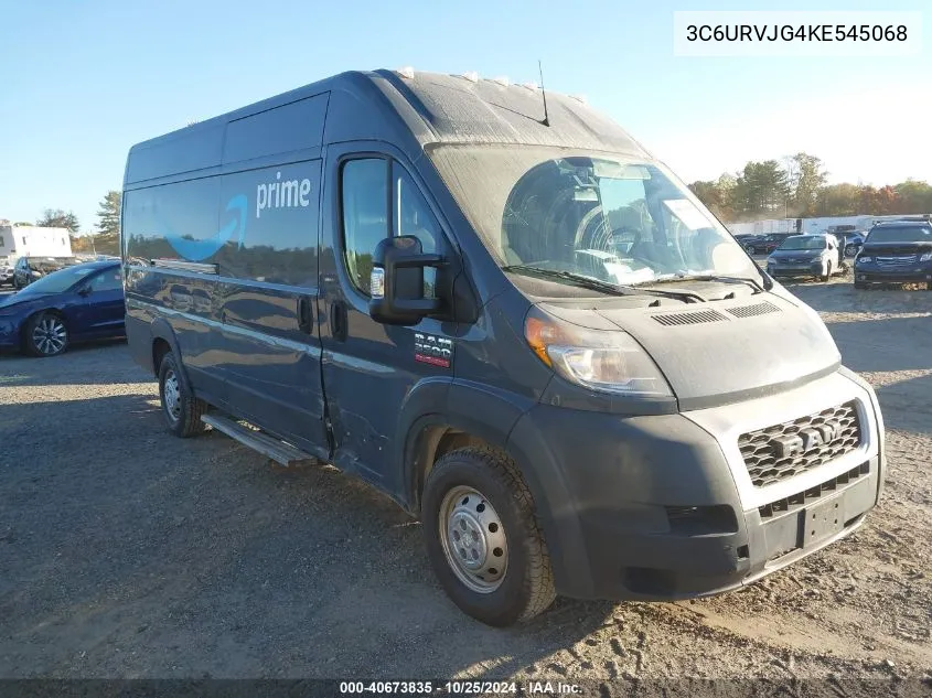 2019 Ram Promaster 3500 Cargo Van High Roof 159 Wb Ext VIN: 3C6URVJG4KE545068 Lot: 40673835