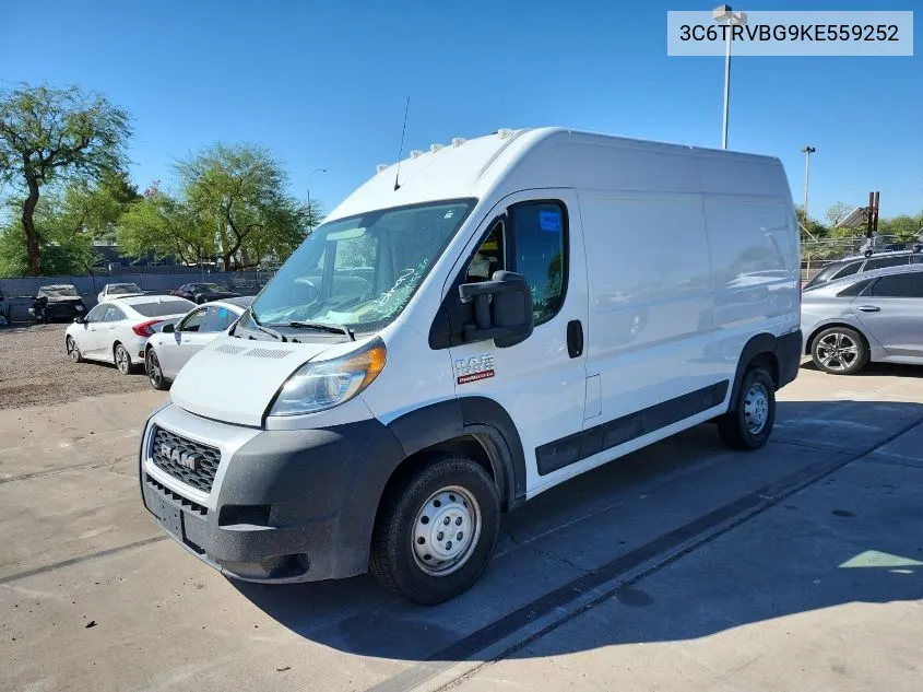 2019 Ram Promaster 1500 136 Wb VIN: 3C6TRVBG9KE559252 Lot: 40733527