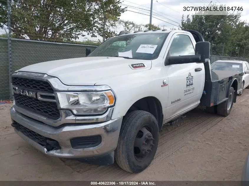 2020 Ram 3500 Chassis Tradesman/Slt VIN: 3C7WRSAL5LG184746 Lot: 40622306