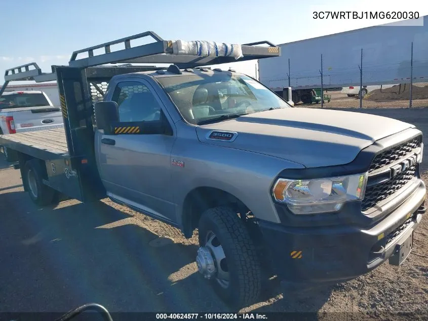 2021 Ram 3500 Chassis Tradesman/Slt VIN: 3C7WRTBJ1MG620030 Lot: 40624577