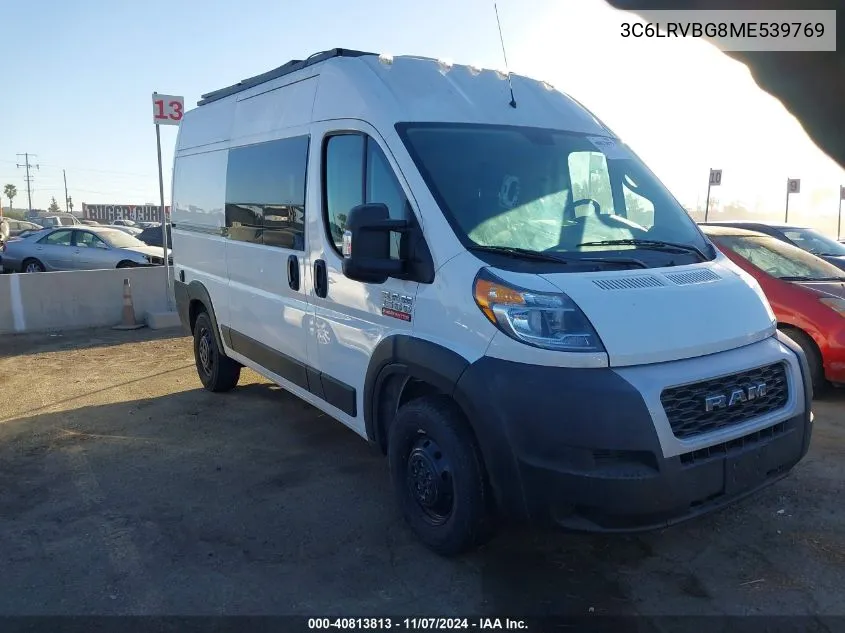 2021 Ram Promaster 1500 136 Wb VIN: 3C6LRVBG8ME539769 Lot: 40813813