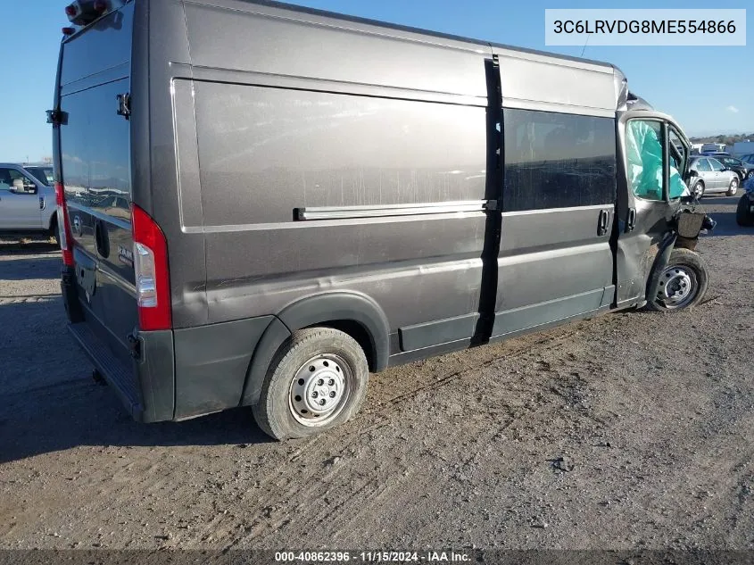 2021 Ram Promaster 2500 High Roof 159 Wb VIN: 3C6LRVDG8ME554866 Lot: 40862396