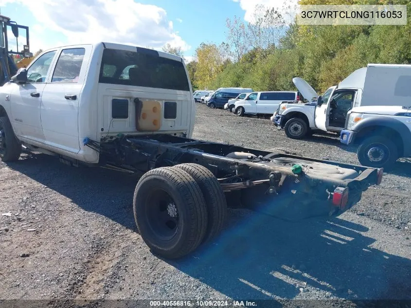 2022 Ram 3500 Chassis Tradesman/Slt/Laramie/Limited VIN: 3C7WRTCL0NG116053 Lot: 40556816