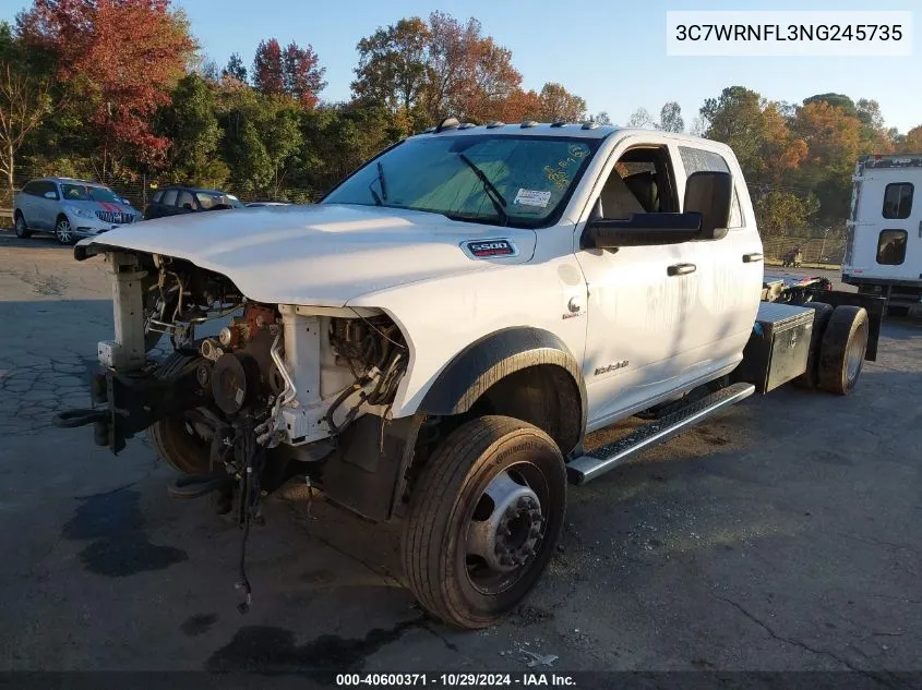 2022 Ram 5500 Chassis Tradesman/Slt/Laramie/Limited VIN: 3C7WRNFL3NG245735 Lot: 40600371