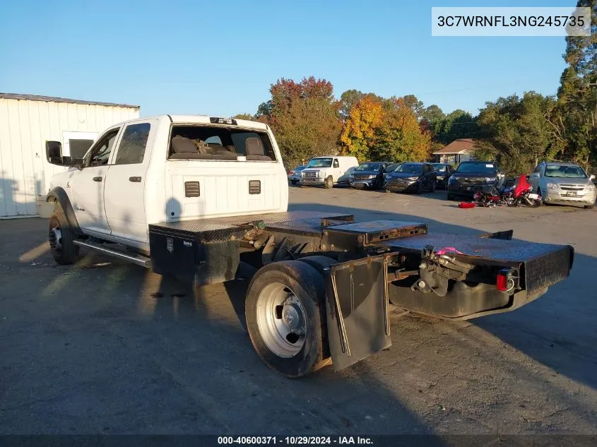 2022 Ram 5500 Chassis Tradesman/Slt/Laramie/Limited VIN: 3C7WRNFL3NG245735 Lot: 40600371