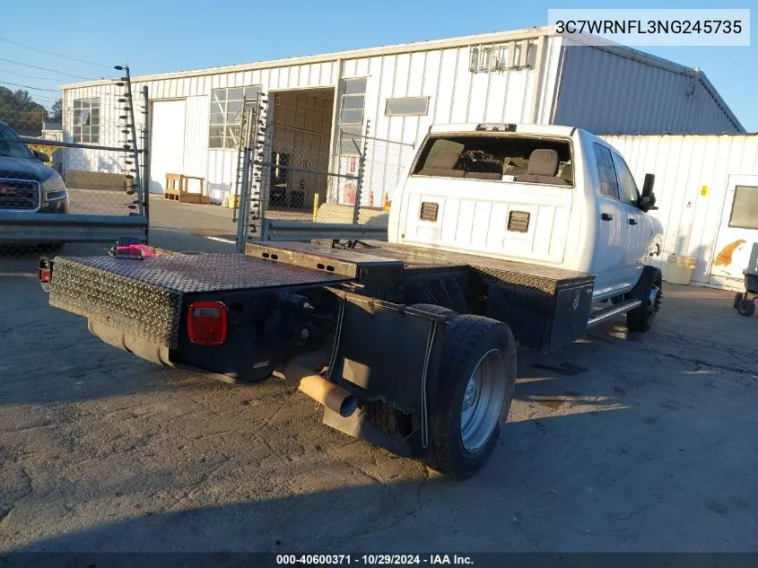 2022 Ram 5500 Chassis Tradesman/Slt/Laramie/Limited VIN: 3C7WRNFL3NG245735 Lot: 40600371