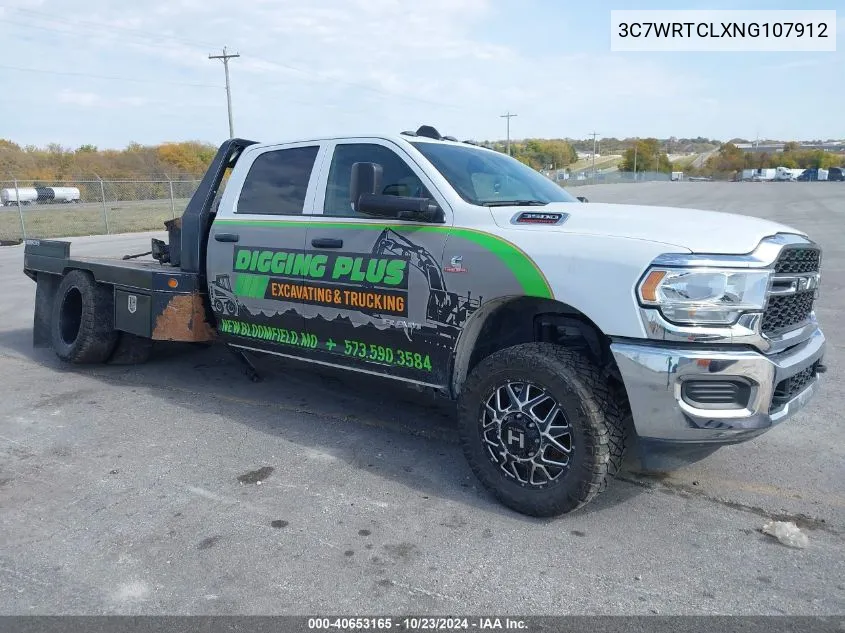 2022 Ram 3500 Chassis Tradesman/Slt/Laramie/Limited VIN: 3C7WRTCLXNG107912 Lot: 40653165