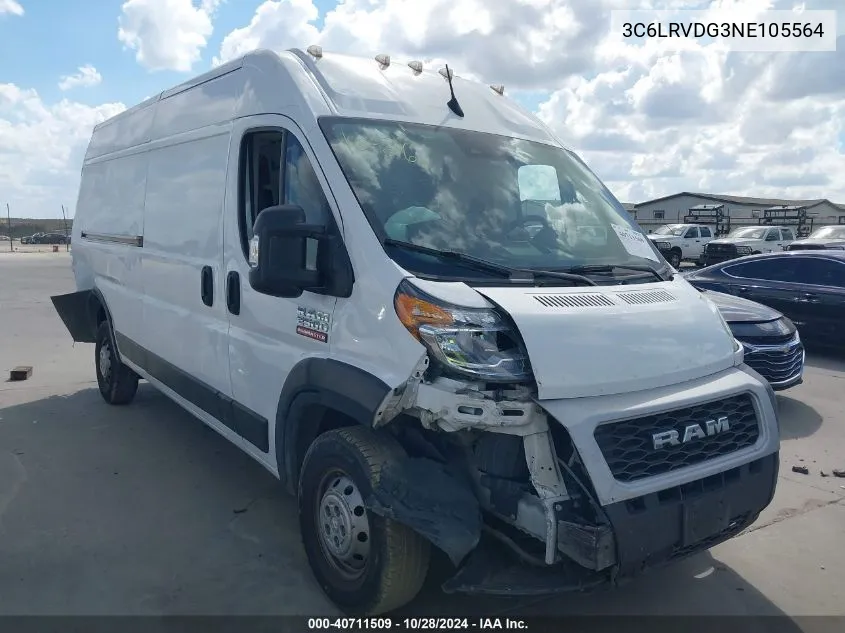 3C6LRVDG3NE105564 2022 Ram Promaster 2500 High Roof 159 Wb