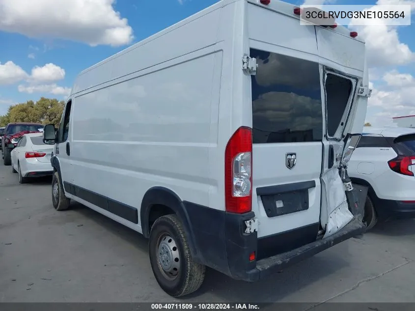 3C6LRVDG3NE105564 2022 Ram Promaster 2500 High Roof 159 Wb