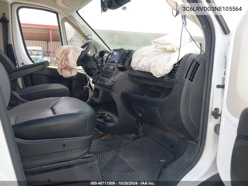 2022 Ram Promaster 2500 High Roof 159 Wb VIN: 3C6LRVDG3NE105564 Lot: 40711509