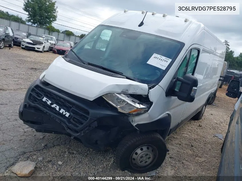 2023 Ram Promaster 2500 High Roof 159 Wb VIN: 3C6LRVDG7PE528795 Lot: 40144299