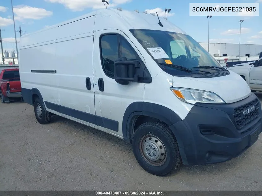 2023 Ram Promaster 3500 Cargo Van High Roof 159 Wb Ext VIN: 3C6MRVJG6PE521085 Lot: 40473487