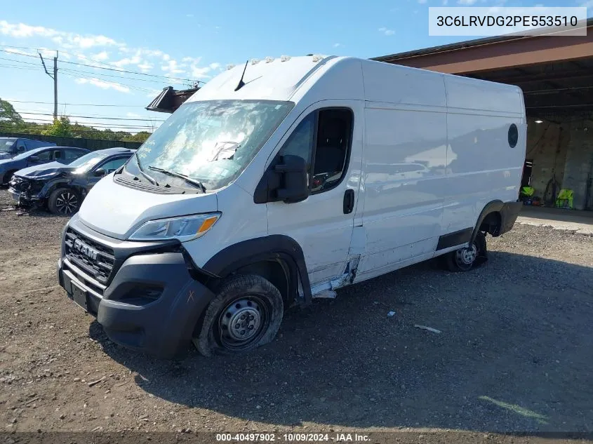 2023 Ram Promaster 2500 2500 High VIN: 3C6LRVDG2PE553510 Lot: 40497902