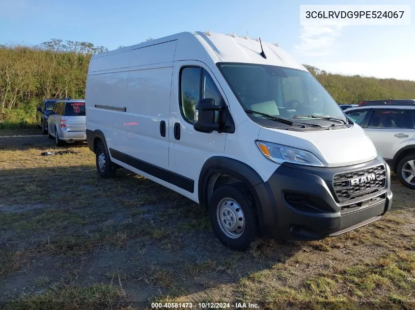 2023 Ram Promaster 2500 High Roof 159 Wb VIN: 3C6LRVDG9PE524067 Lot: 40581473