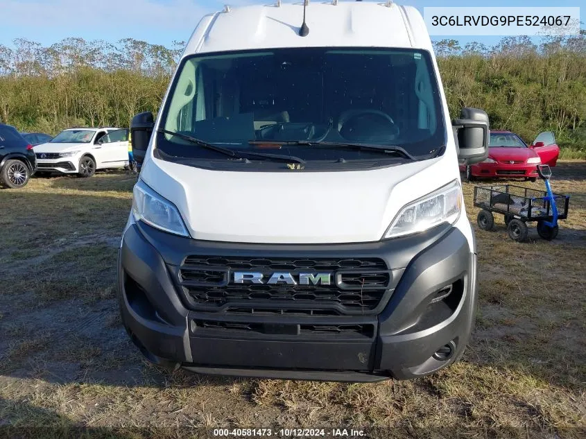 2023 Ram Promaster 2500 High Roof 159 Wb VIN: 3C6LRVDG9PE524067 Lot: 40581473