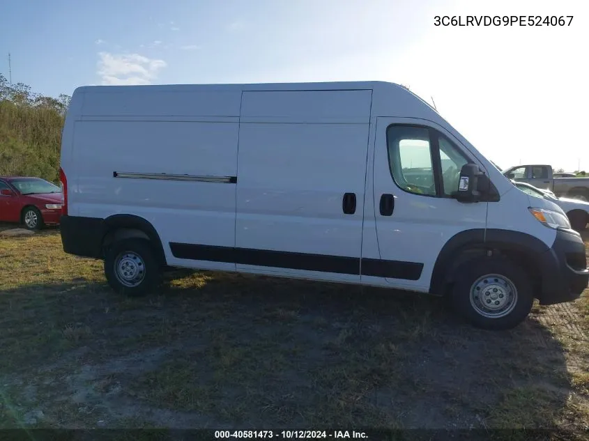 2023 Ram Promaster 2500 High Roof 159 Wb VIN: 3C6LRVDG9PE524067 Lot: 40581473