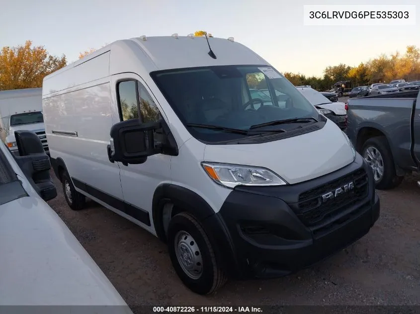 2023 Ram Promaster 2500 High Roof 159 Wb VIN: 3C6LRVDG6PE535303 Lot: 40872226