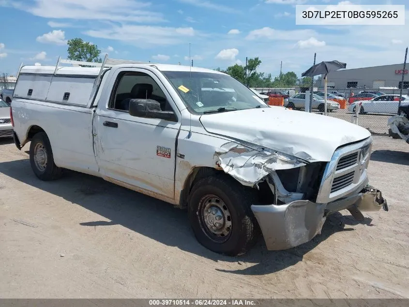 2011 Ram Ram 2500 St VIN: 3D7LP2ET0BG595265 Lot: 39710514