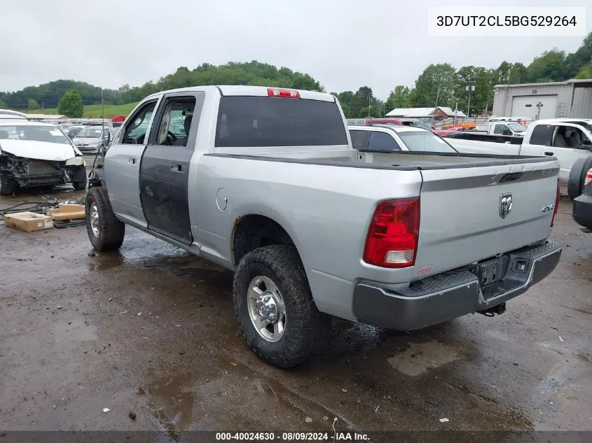 2011 Ram Ram 2500 St VIN: 3D7UT2CL5BG529264 Lot: 40024630