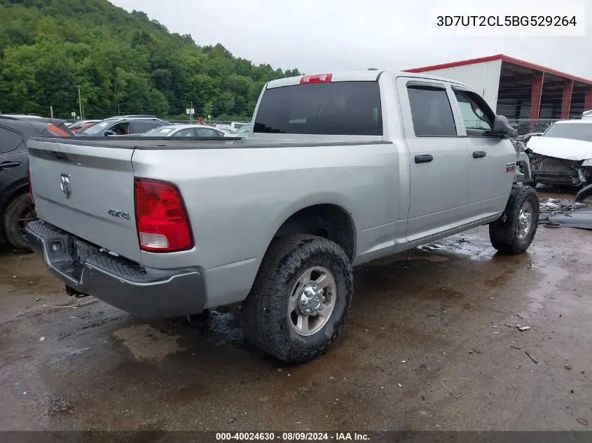 2011 Ram Ram 2500 St VIN: 3D7UT2CL5BG529264 Lot: 40024630