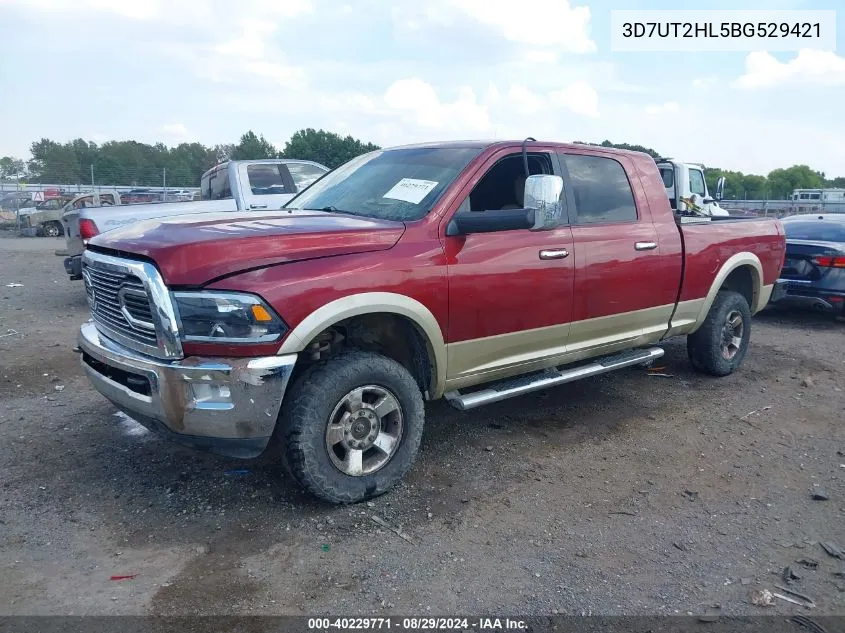 2011 Ram Ram 2500 Laramie VIN: 3D7UT2HL5BG529421 Lot: 40229771