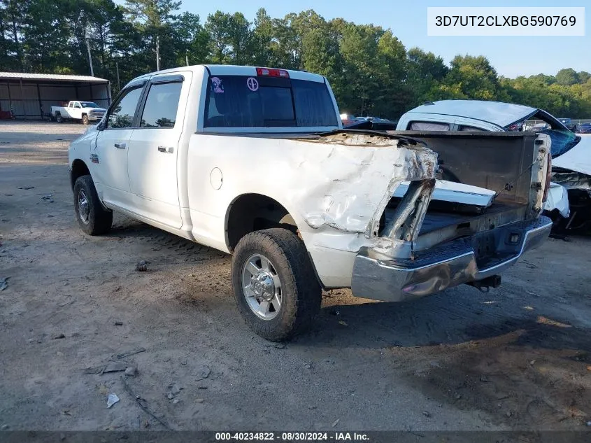 2011 Ram Ram 2500 Slt VIN: 3D7UT2CLXBG590769 Lot: 40234822