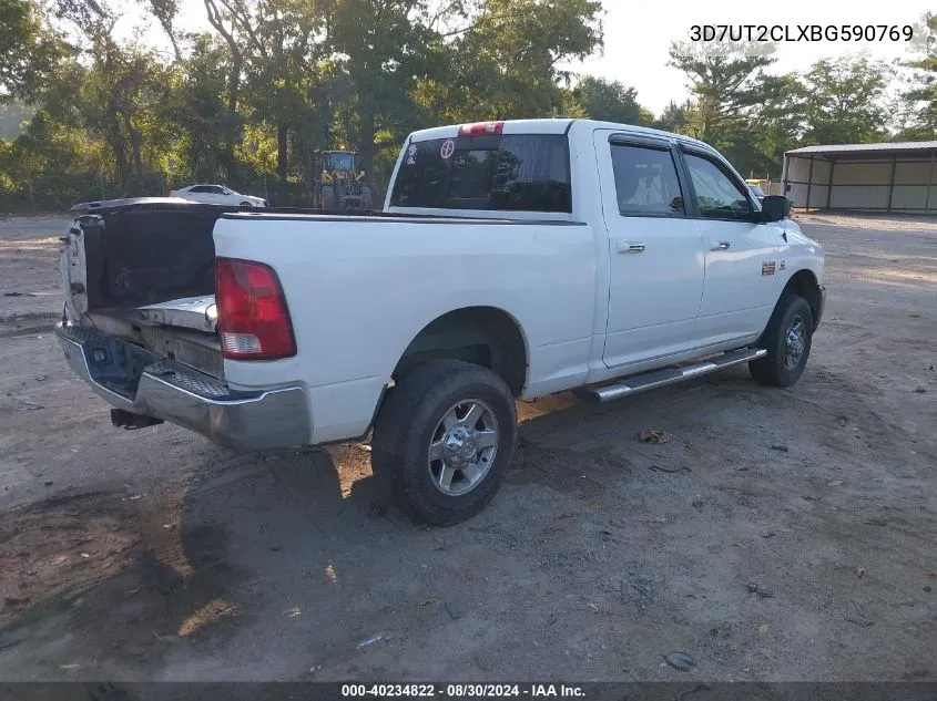 2011 Ram Ram 2500 Slt VIN: 3D7UT2CLXBG590769 Lot: 40234822