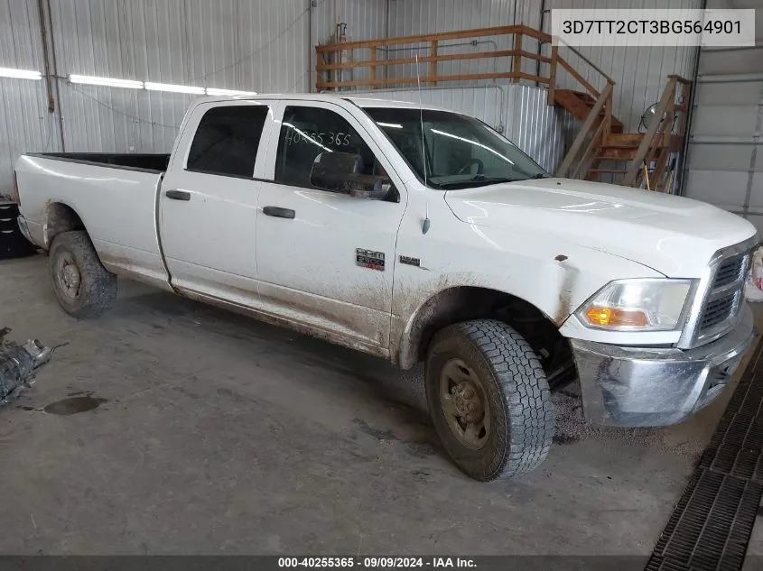 2011 Ram Ram 2500 St VIN: 3D7TT2CT3BG564901 Lot: 40255365