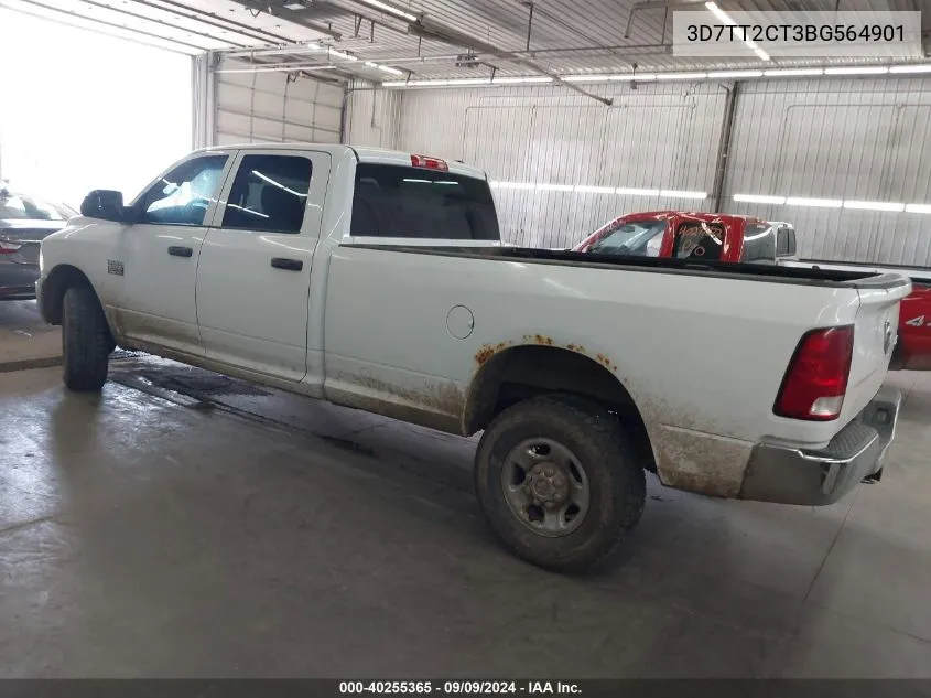 2011 Ram Ram 2500 St VIN: 3D7TT2CT3BG564901 Lot: 40255365