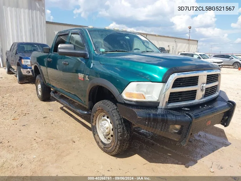 2011 Ram Ram 2500 St VIN: 3D7UT2CL5BG521567 Lot: 40268761