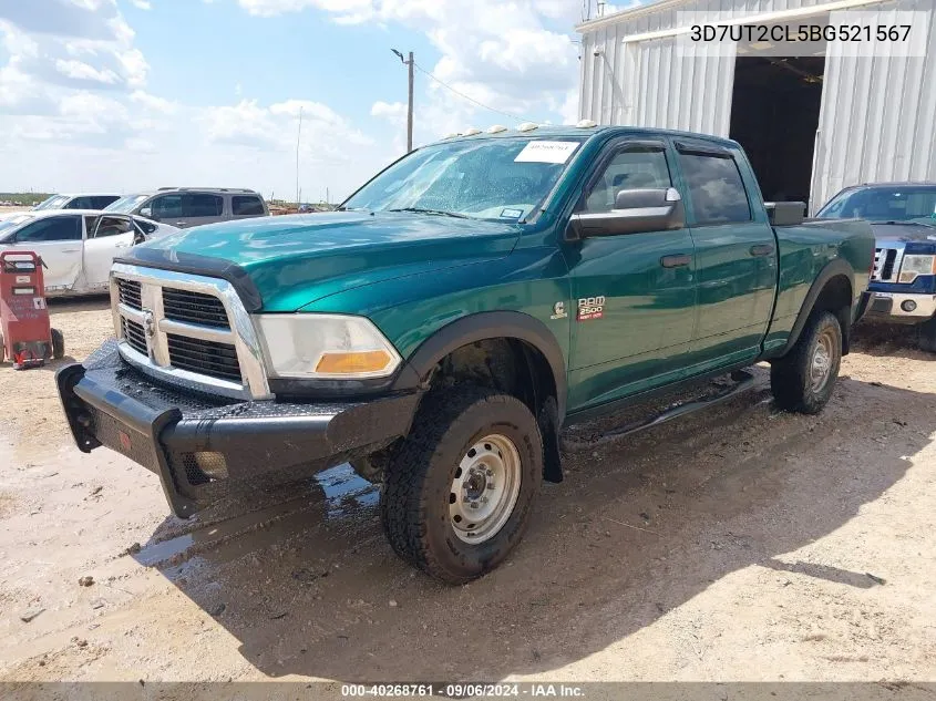 2011 Ram Ram 2500 St VIN: 3D7UT2CL5BG521567 Lot: 40268761