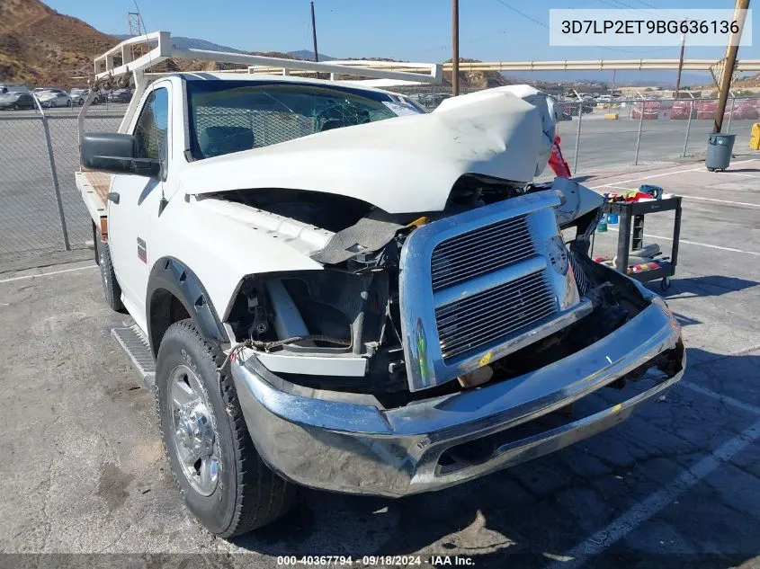 2011 Ram Ram 2500 St VIN: 3D7LP2ET9BG636136 Lot: 40367794