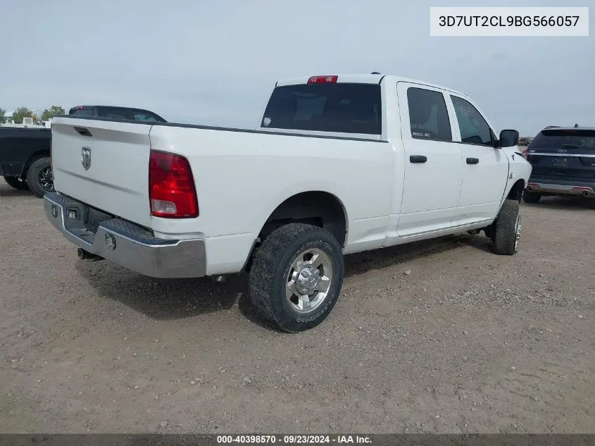 2011 Ram Ram 2500 St VIN: 3D7UT2CL9BG566057 Lot: 40398570