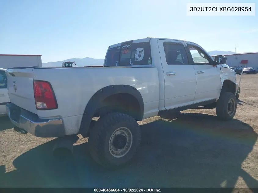 2011 Ram Ram 2500 Slt VIN: 3D7UT2CLXBG628954 Lot: 40456664