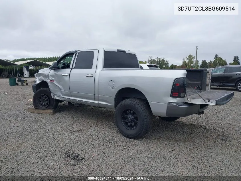 2011 Ram Ram 2500 St VIN: 3D7UT2CL8BG609514 Lot: 40524311