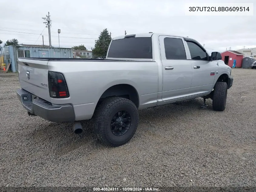 2011 Ram Ram 2500 St VIN: 3D7UT2CL8BG609514 Lot: 40524311