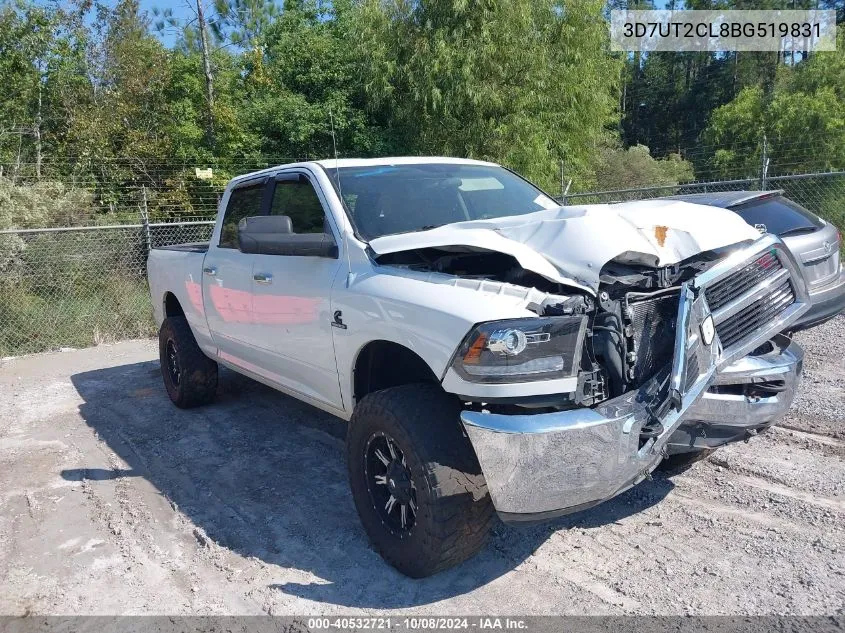 2011 Ram Ram 2500 Slt VIN: 3D7UT2CL8BG519831 Lot: 40532721