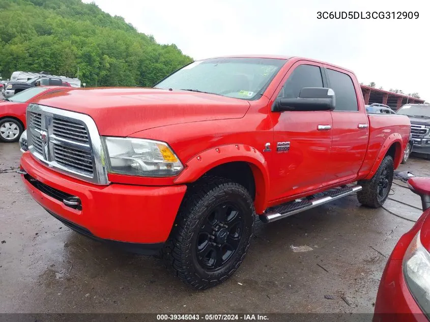 2012 Ram 2500 Slt VIN: 3C6UD5DL3CG312909 Lot: 39345043