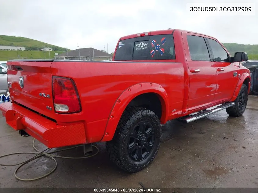 2012 Ram 2500 Slt VIN: 3C6UD5DL3CG312909 Lot: 39345043