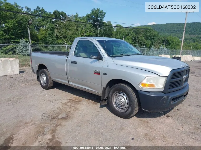 2012 Ram 2500 St VIN: 3C6LD4AT5CG168032 Lot: 39815043