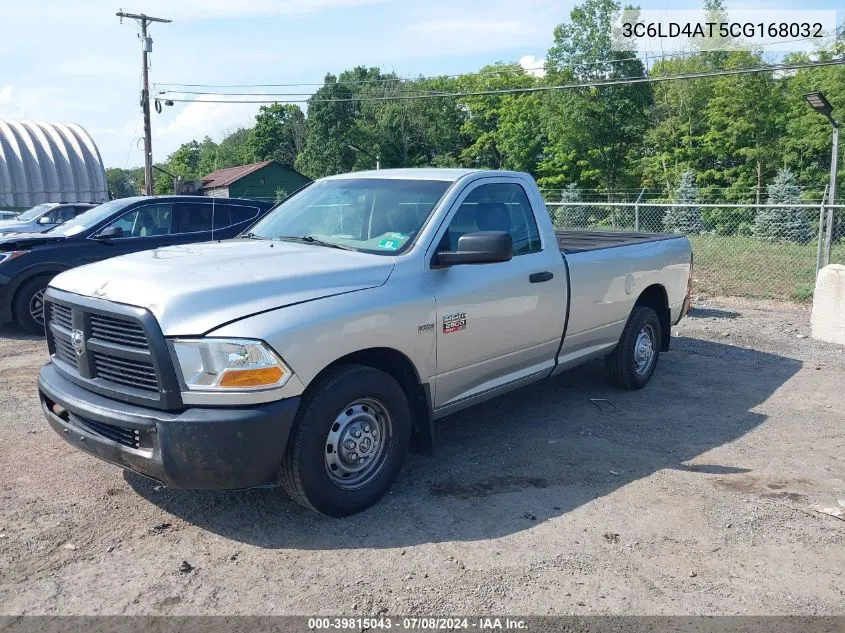 2012 Ram 2500 St VIN: 3C6LD4AT5CG168032 Lot: 39815043