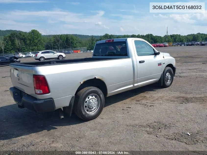 2012 Ram 2500 St VIN: 3C6LD4AT5CG168032 Lot: 39815043