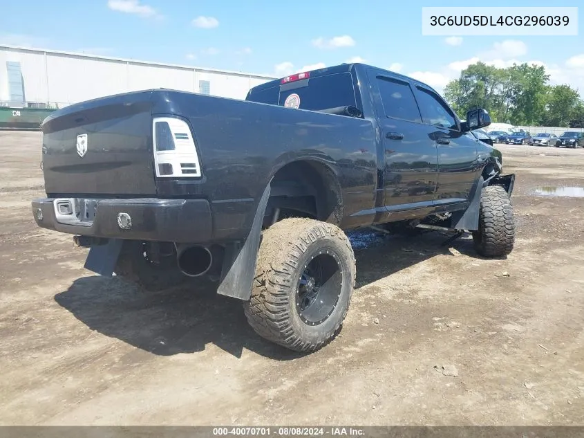 2012 Ram 2500 Slt VIN: 3C6UD5DL4CG296039 Lot: 40070701