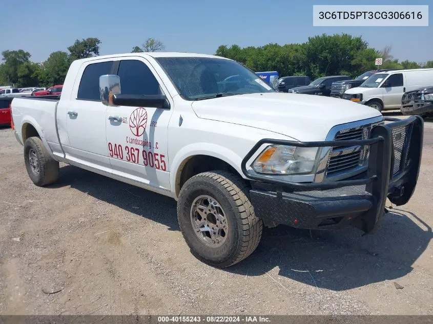 2012 Ram 2500 Laramie Longhorn/Limited Edition VIN: 3C6TD5PT3CG306616 Lot: 40155243