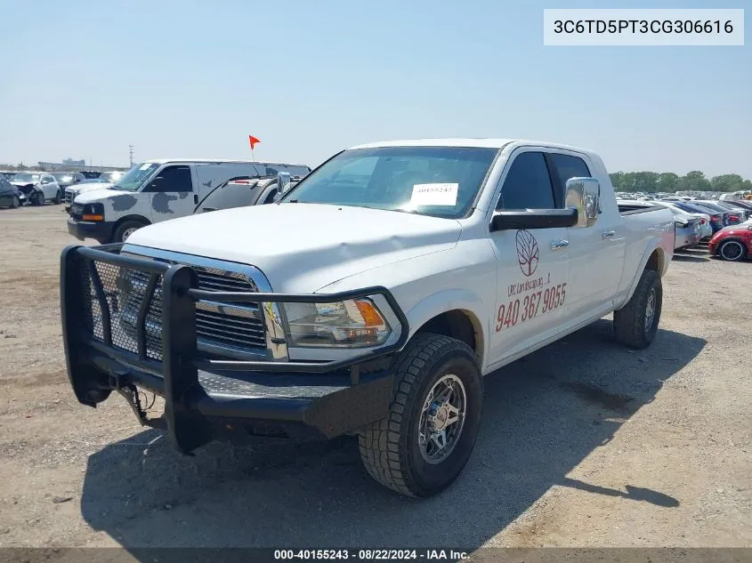 2012 Ram 2500 Laramie Longhorn/Limited Edition VIN: 3C6TD5PT3CG306616 Lot: 40155243