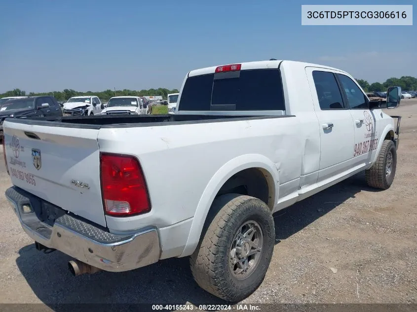 2012 Ram 2500 Laramie Longhorn/Limited Edition VIN: 3C6TD5PT3CG306616 Lot: 40155243