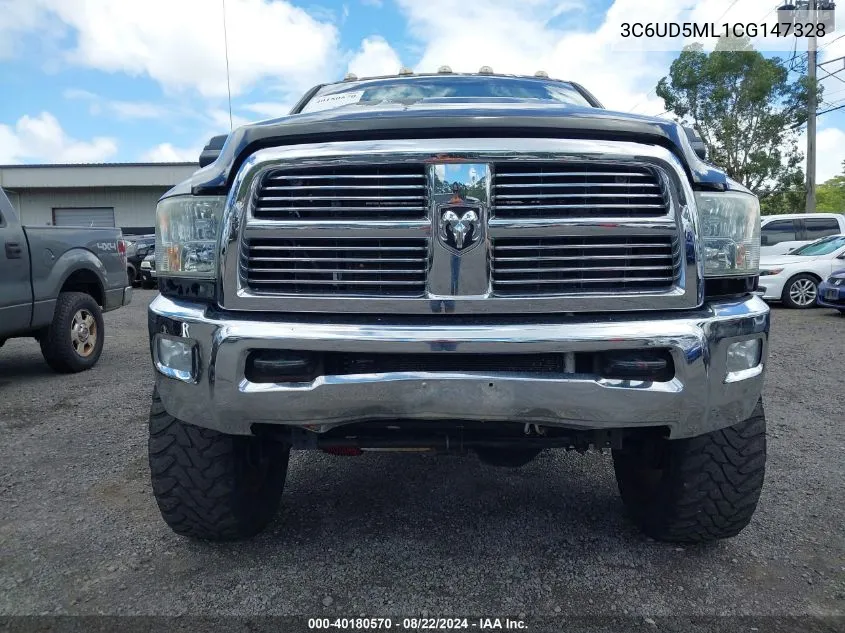 2012 Ram 2500 Slt VIN: 3C6UD5ML1CG147328 Lot: 40180570