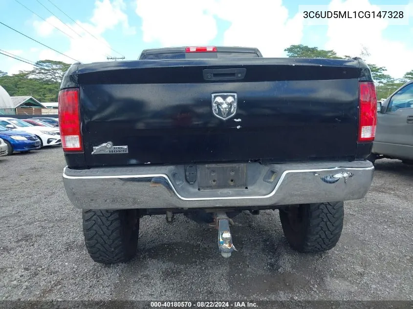 2012 Ram 2500 Slt VIN: 3C6UD5ML1CG147328 Lot: 40180570