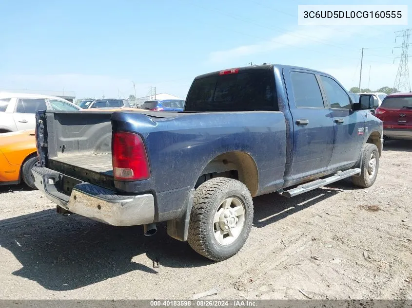 2012 Ram 2500 Slt VIN: 3C6UD5DL0CG160555 Lot: 40183598